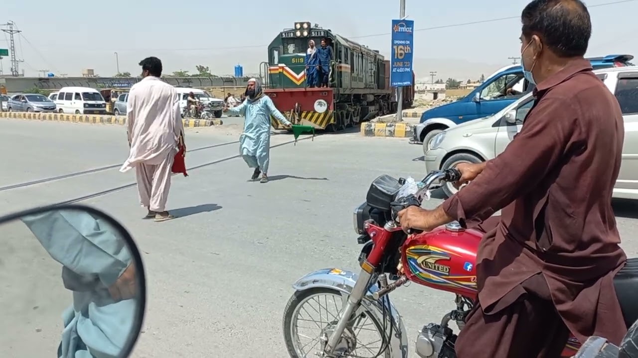 RGE 20 5119 leading small goods train going to Quetta cantt