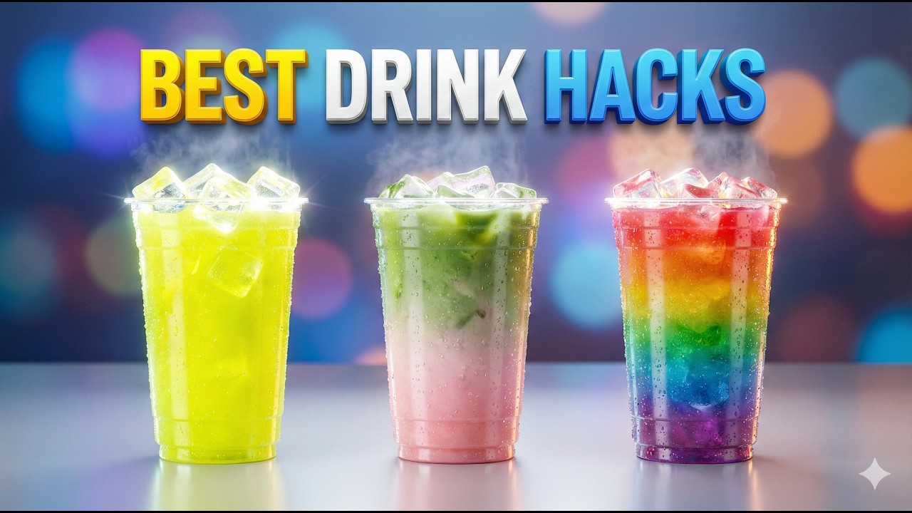 10 Minutes of Satisfying Ice Cup Drinks 🧊🥤 (Best Korean Drink Hacks)