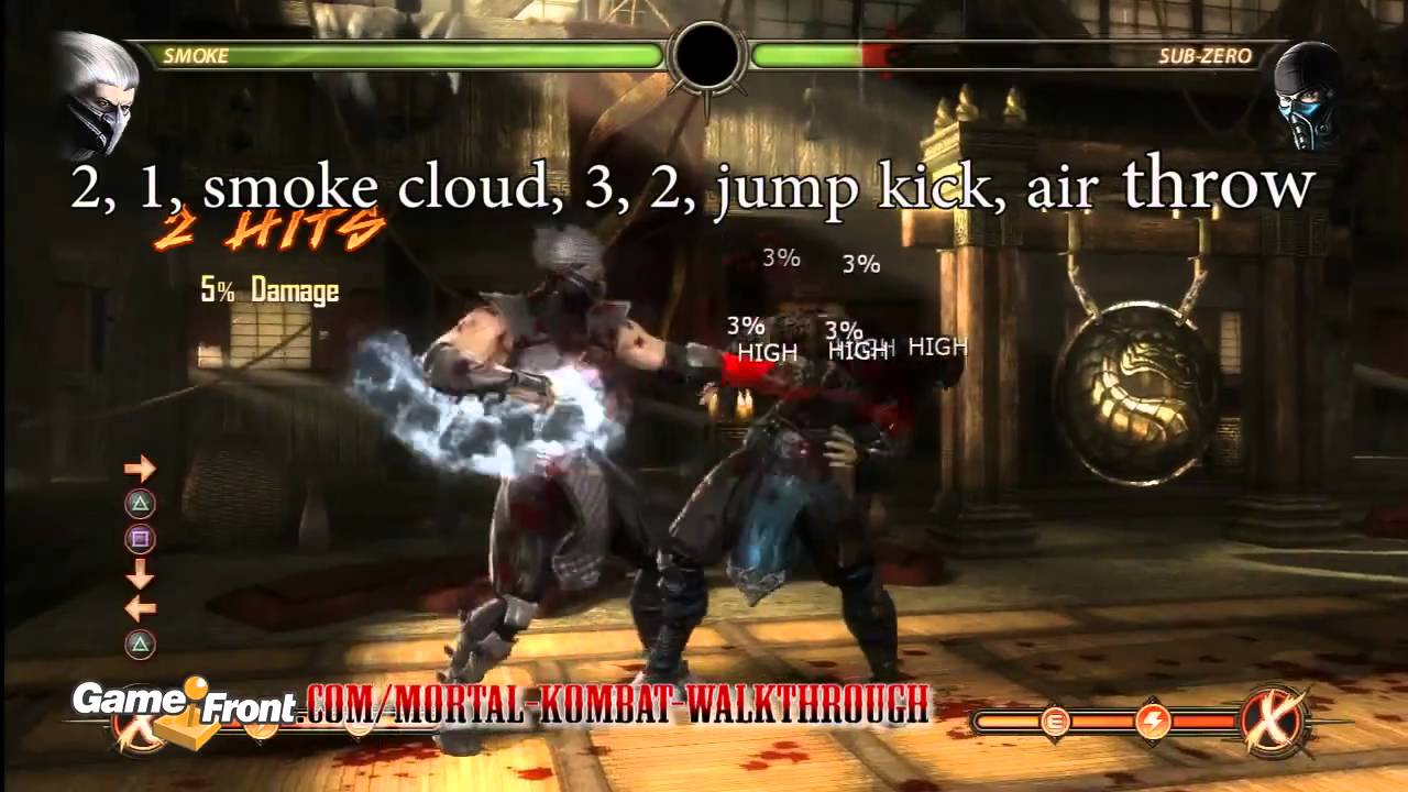 Mortal Kombat Walkthrough - Kombatant Strategy Guide - Smoke