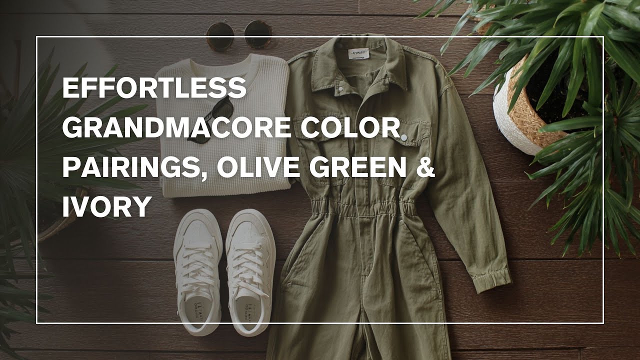 Olive Green & Ivory Elegance 🌿 Effortless Grandmacore Color Pairings