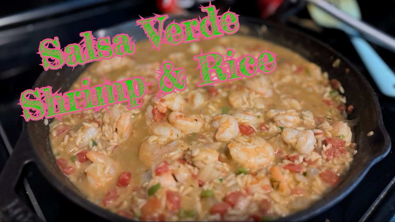 Salsa Verde Shrimp & Rice