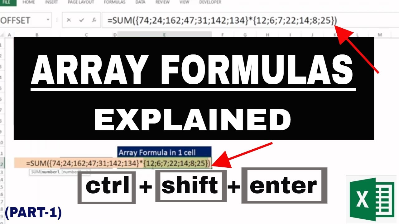 Array Formulas (Part-1) Explained | Array Formula in Excel | Excel Array Formula |#array #excel