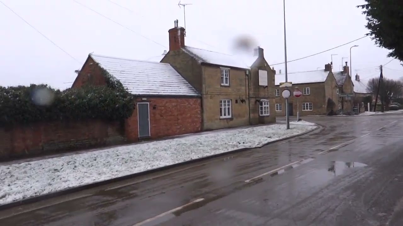 Langtoft in the snow