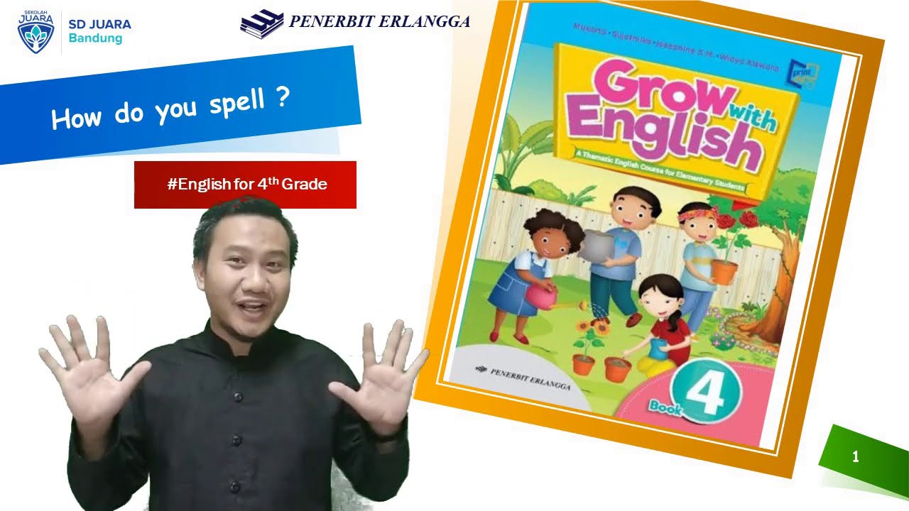 Bahasa Inggris SD Kelas 4 | Grow With English Book 4 | Lesson 1 How Do You Spell Your Name? (Part 1)