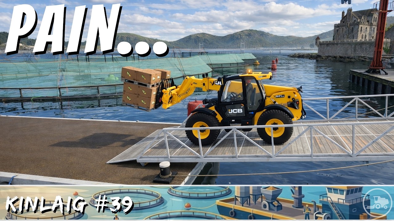 Вы хотели видеть мои страдания, да? | Акваферма Skyefin на острове Кинлайг - Farming Simulator 25