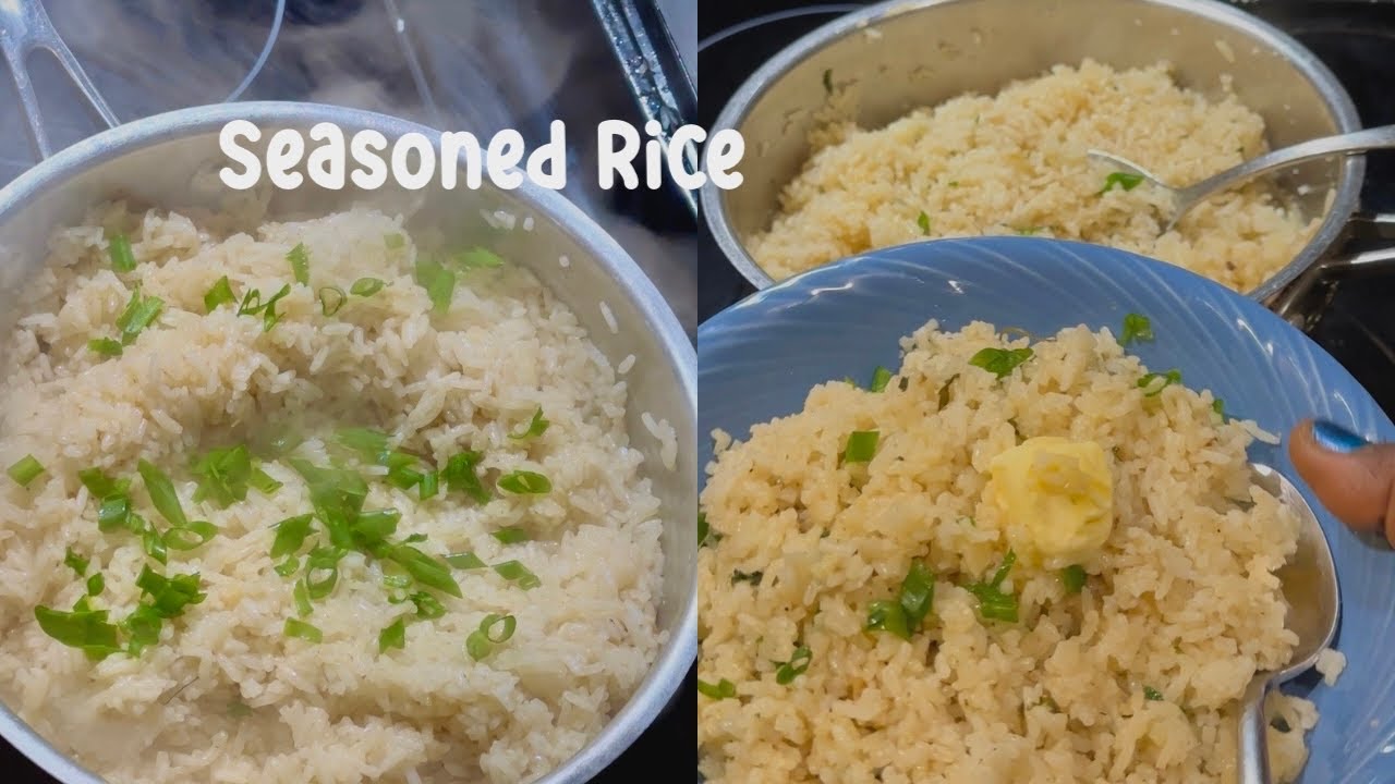 FORGET WHITE RICE, MAKE THIS! FLUFFY GARLIC BUTTER RICE | TASTY SEASONED RICE RECIPE