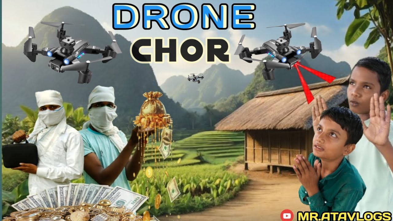 गांव में ड्रोन चोर 🥷का आतंक !! drone ka aatank !!drone ka khauf !! Mr.atavlogs#comedyvideo#dronechor