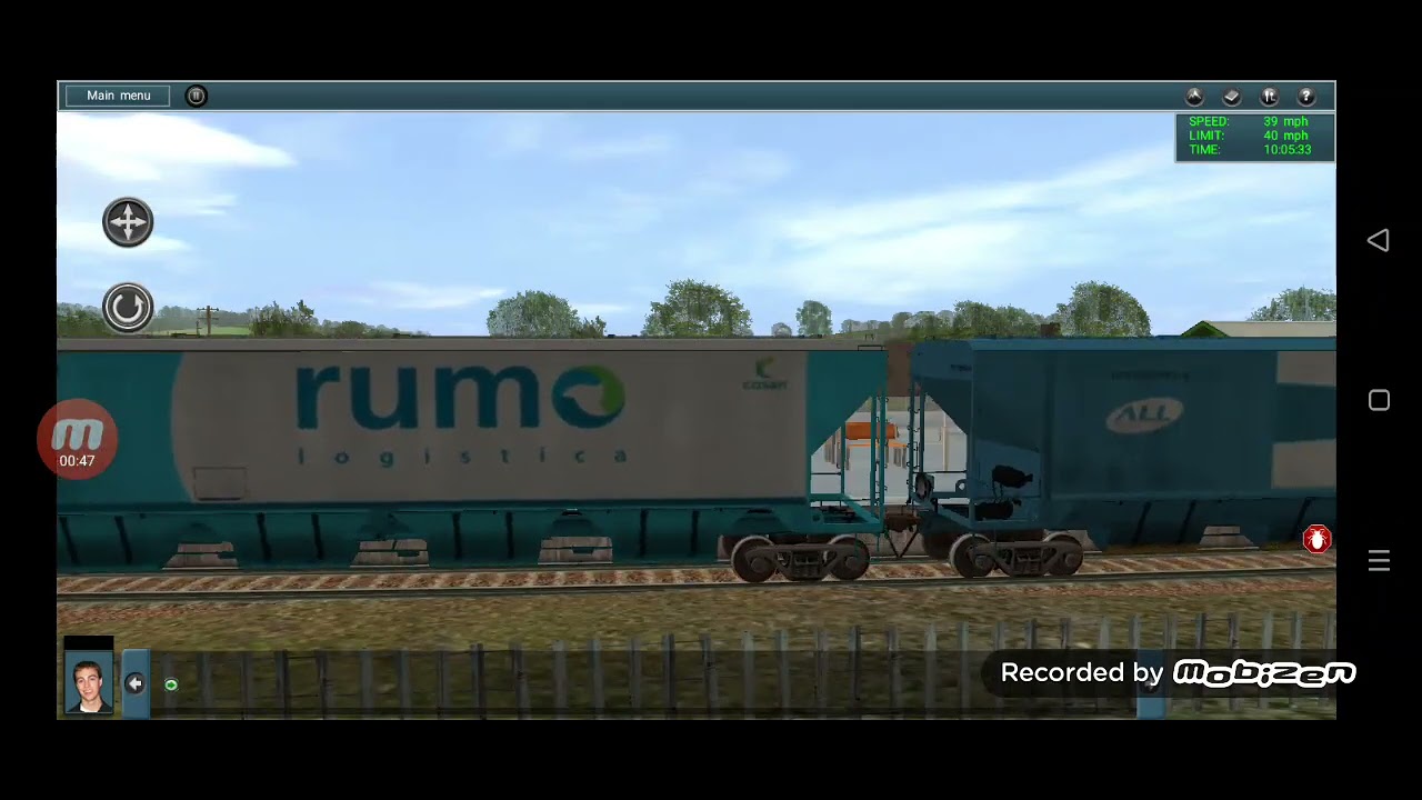 Trem graneleiro da rumo passando por Canguera são roque 