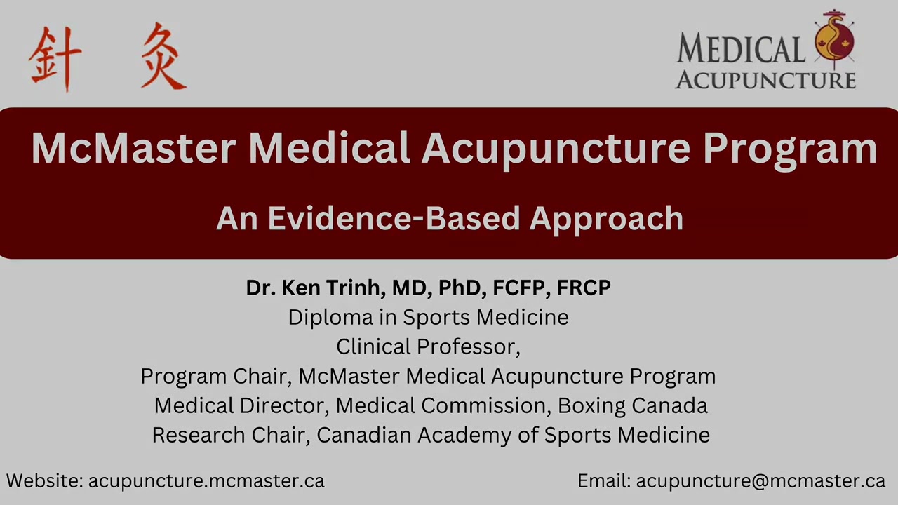 McMaster Medical Acupuncture Program: Kidney 7