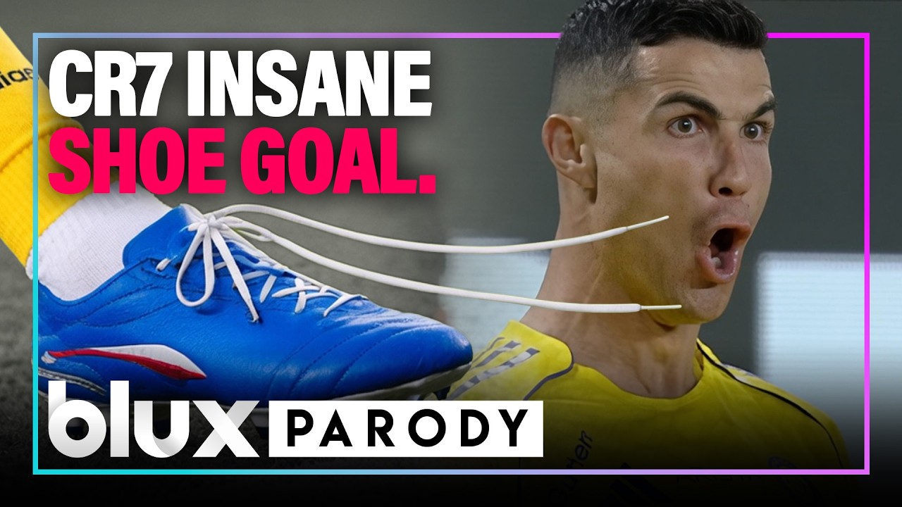 Ronaldo Scores with His SHOELACE 🔥 (Greatest Goal Ever Parody) | #blux