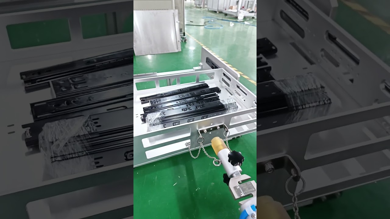 Cabinets drawer slide way durability testing machine #testingequipment #durability #quality