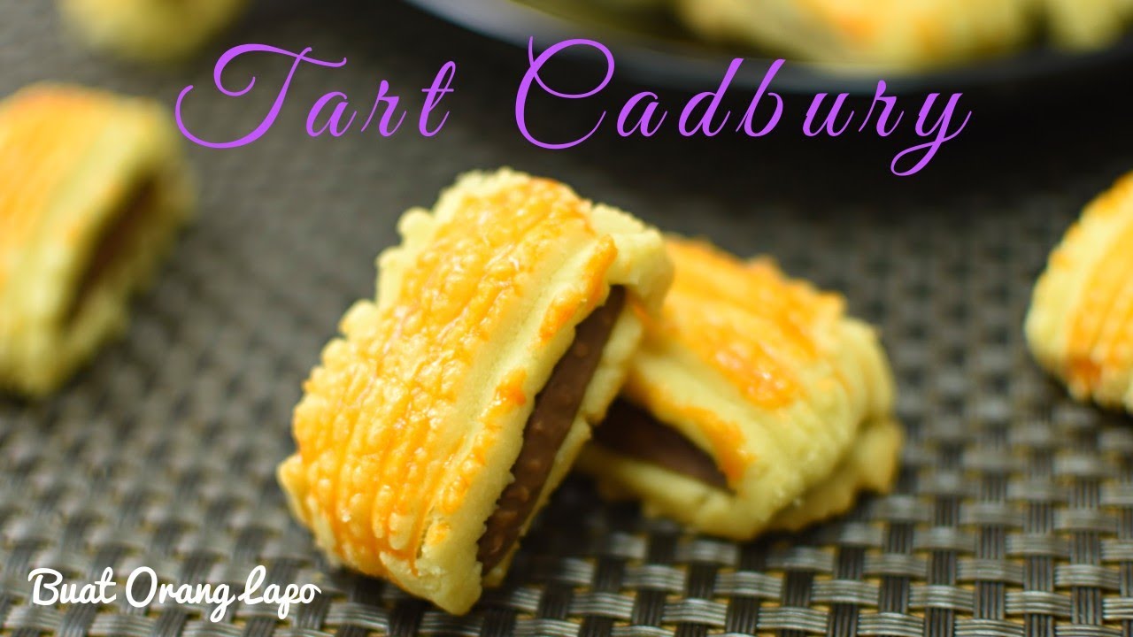 Resepi Tart Cadbury Viral - Coklat tak cair bila dibakar - Biskut Raya