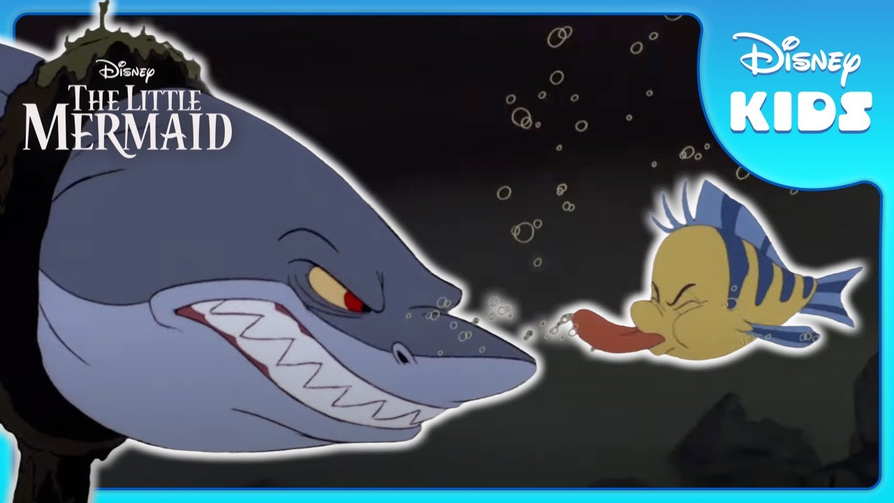 Shark Chase Under The Sea 🦈 | The Little Mermaid | Disney Kids