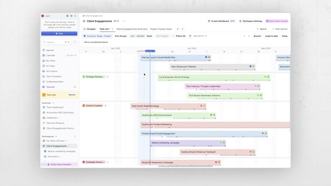 Motion Templates, Task Planning & Project Predictions