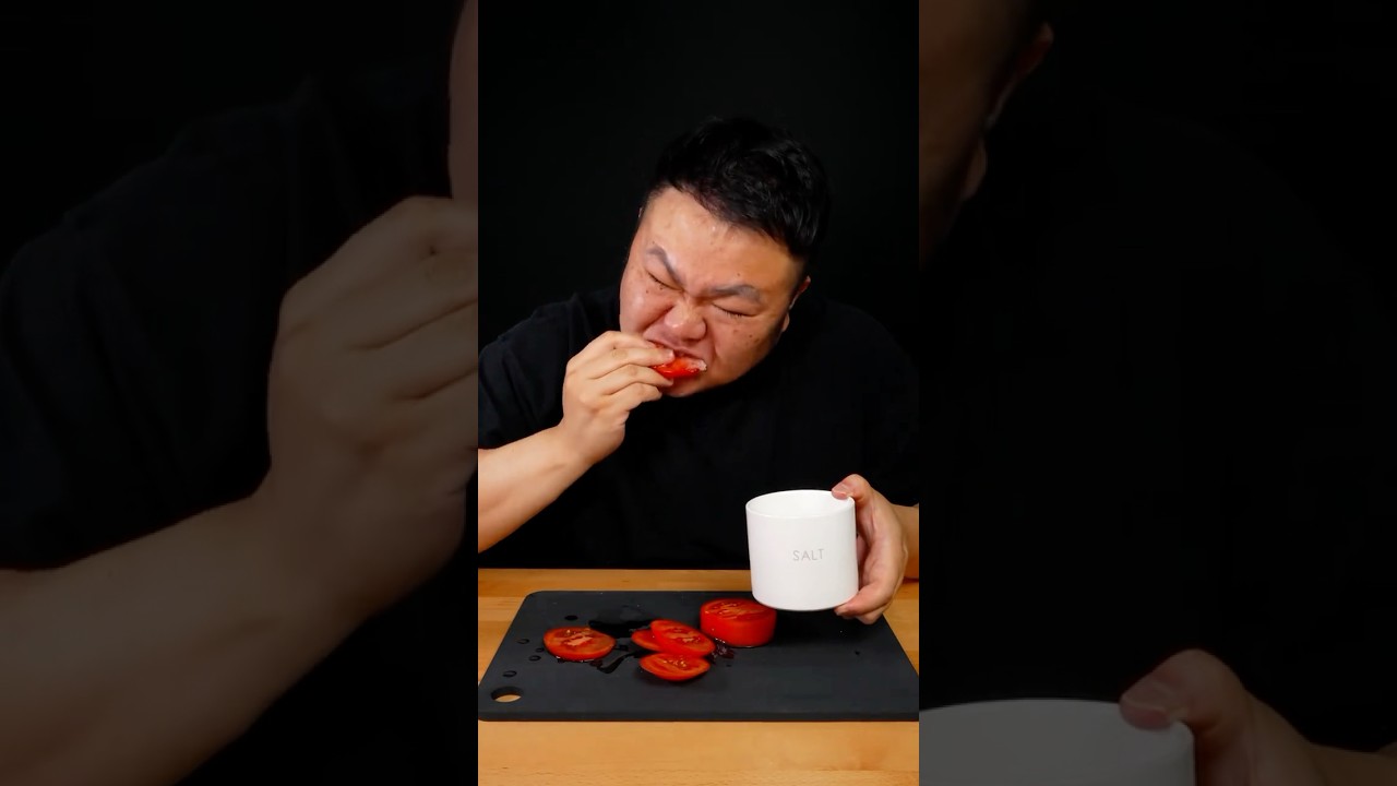 Tomato salt challenge🍅