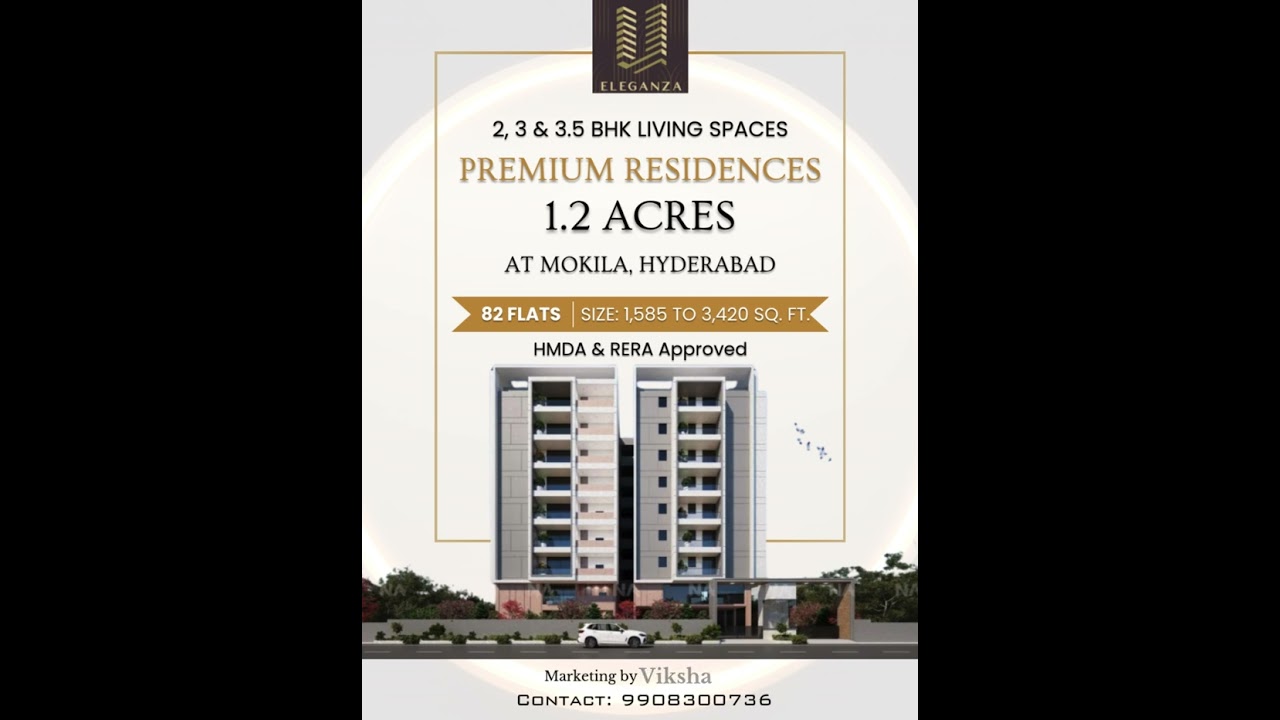 Premium Residences 2, 3 & 3 5 BHK Living Spaces #hyderabadrealestate #luxuryhomes #hmdaapproved