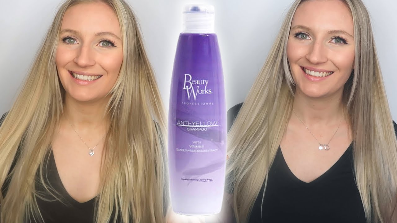 BEAUTY WORKS ANTI YELLOW SHAMPOO REVIEW | BEAUTY WORKS PURPLE SHAMPOO BEFORE AND AFTER