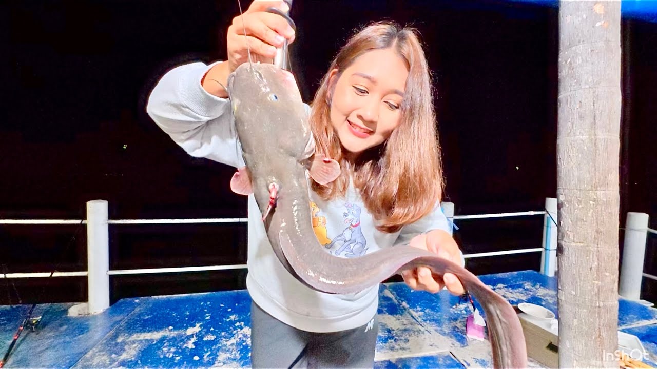 นอนกระท่อม ตกปลาดุกทะเล (ปลามิหลัง) ที่เกาะยอ จังหวัดสงขลา fishing 9