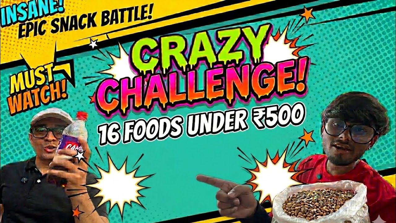 🔥 Red vs Black Food Battle! Sirf 60 Minute Aur ₹500 Budget!