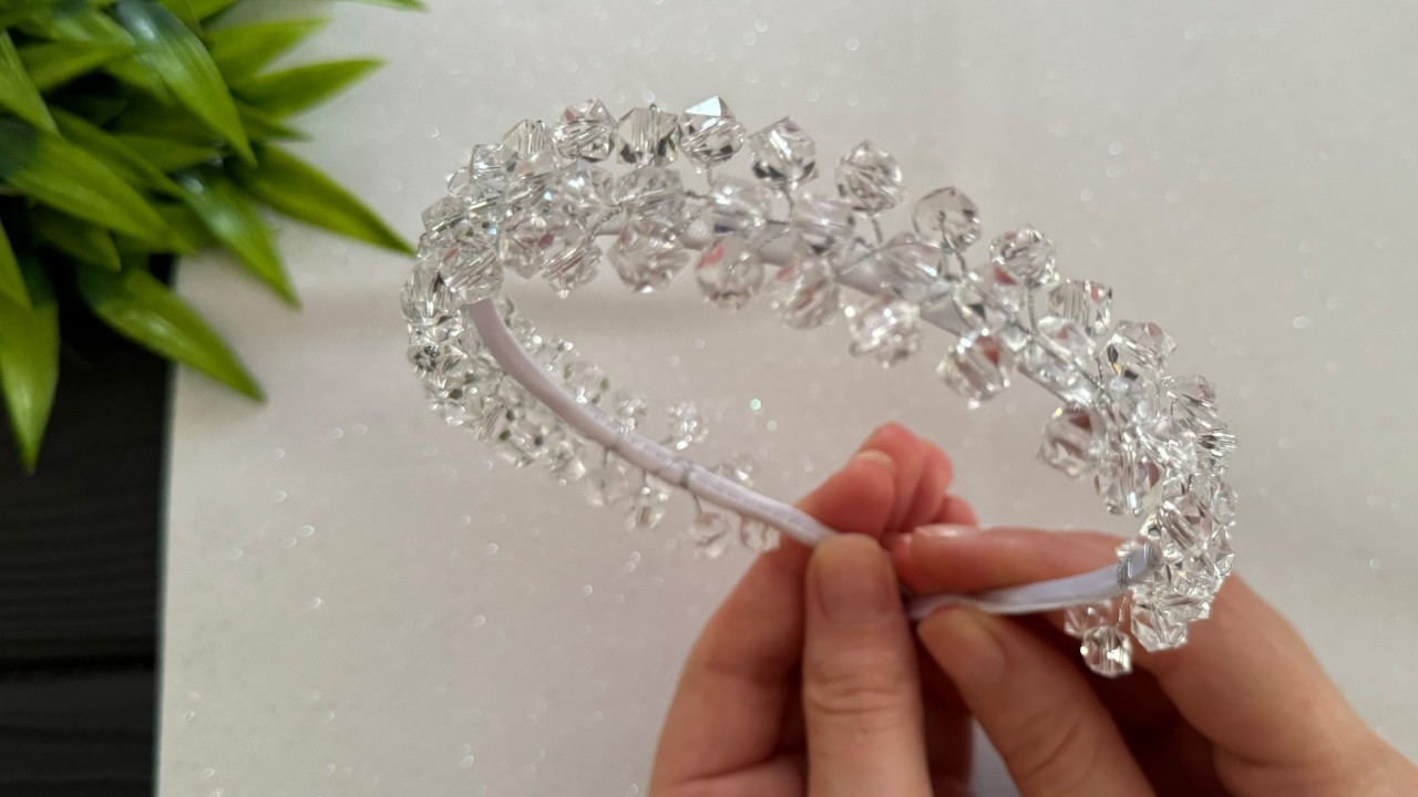 How to Make a Crown with Crystals DIY Tutorial Crafts Hair Accessories