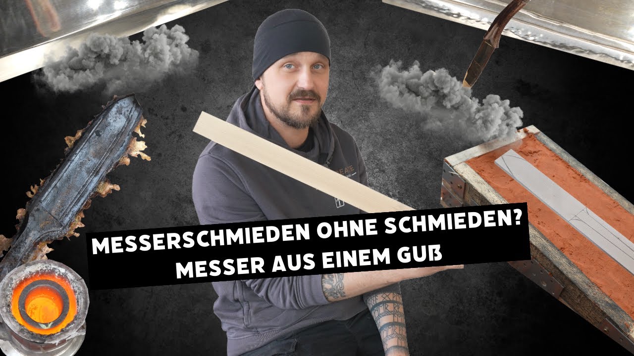 Messerschmieden OHNE schmieden - Wir GIEßEN ein Messer aus BRONZE
