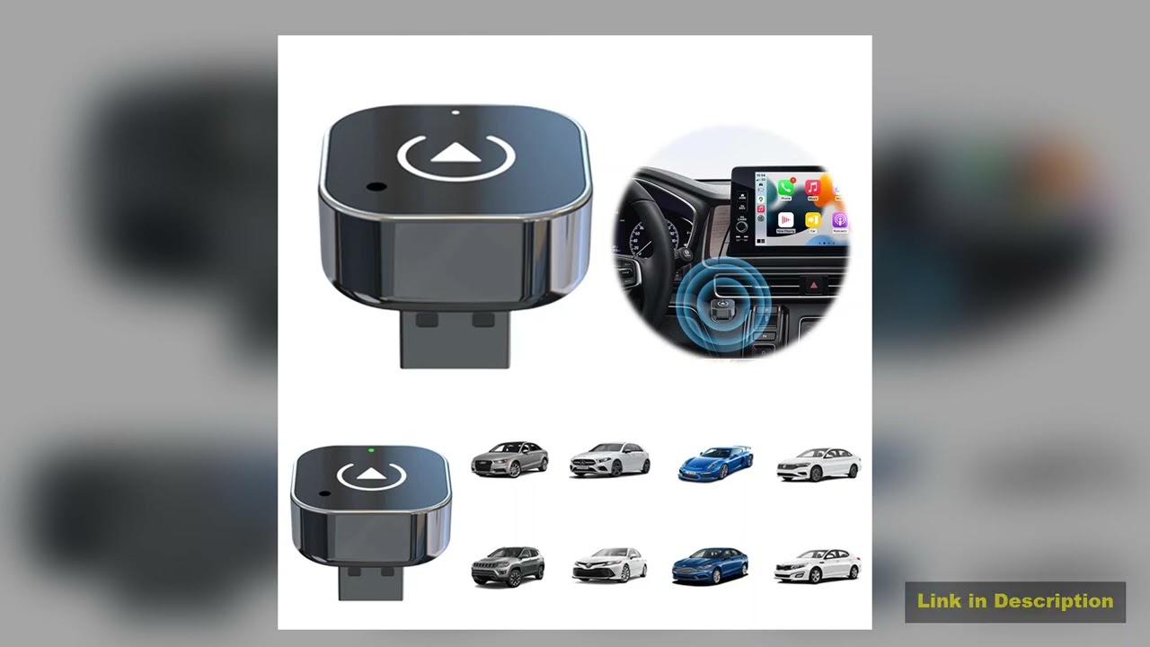 2 in 1 Wireless CarPlay Android Auto Adapter Smart USB Dongle Auto Connect Plug Play for iPhone and