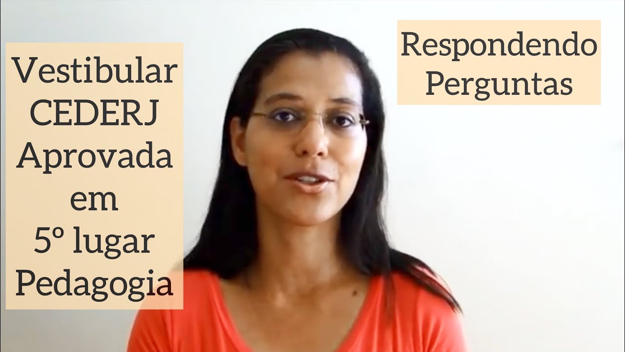 Respondendo Perguntas - Pedagogia UERJ - Vestibular CEDERJ