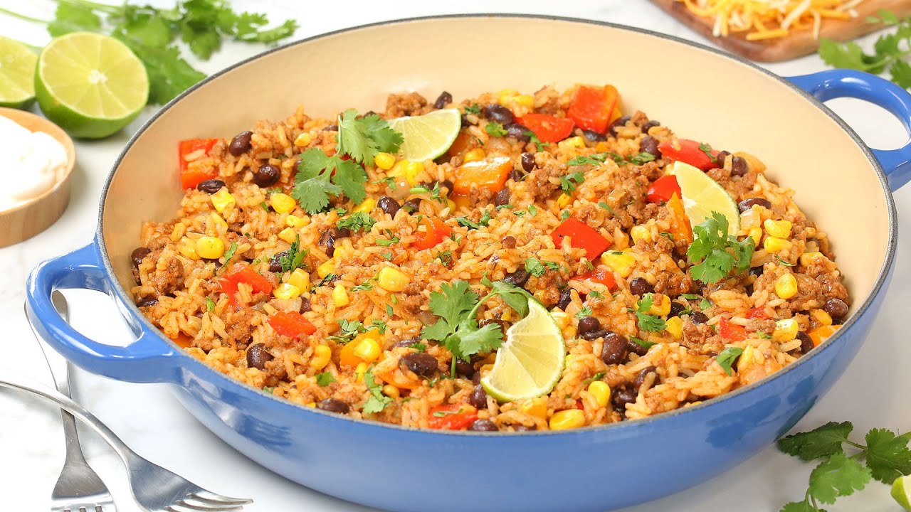 Beef Taco Skillet | One Pan 30 Minute Dinner Recipe