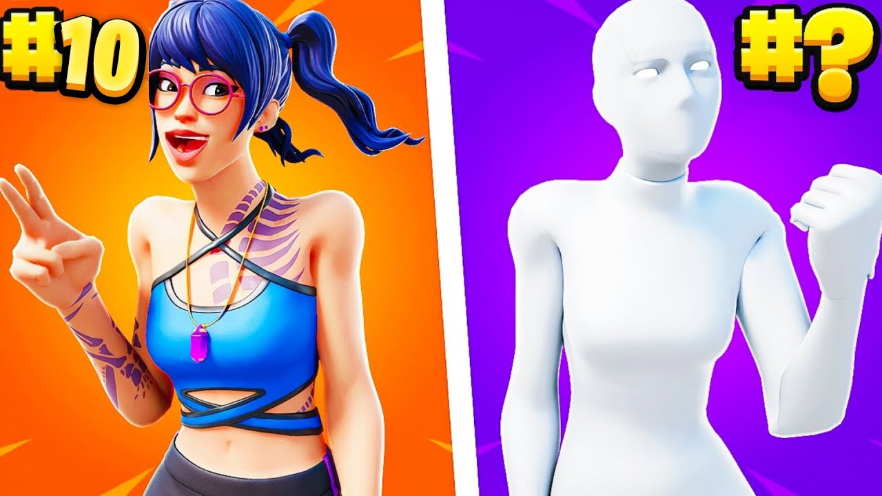 10 NEJV&Iacute;C TRYHARD SKINU | Ve Fortnite