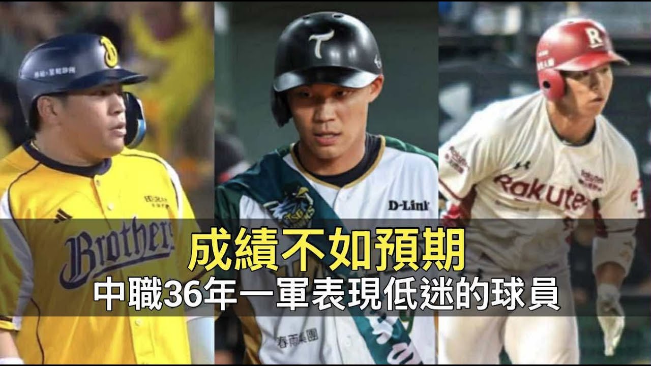 成績不如預期…盤點中職36年一軍表現低迷的球員