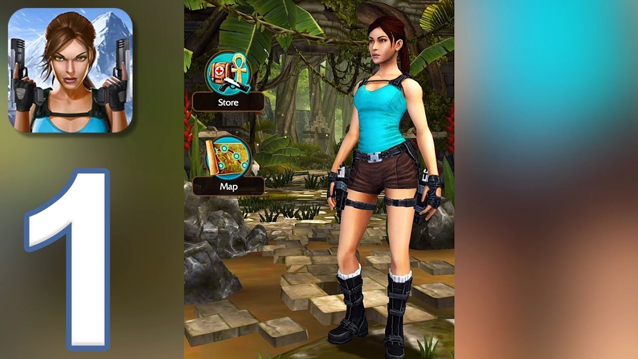 Lara Croft: Relic Run - Gameplay Walkthrough Part 1 - Levels 1-10 (iOS, Android)