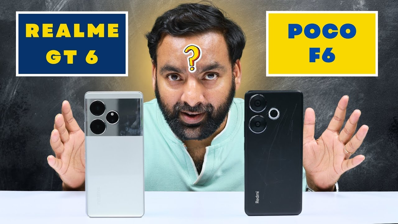 realme GT 6 vs POCO F6 Clear Comparison | Best 5G Phone under ₹ 35000 !
