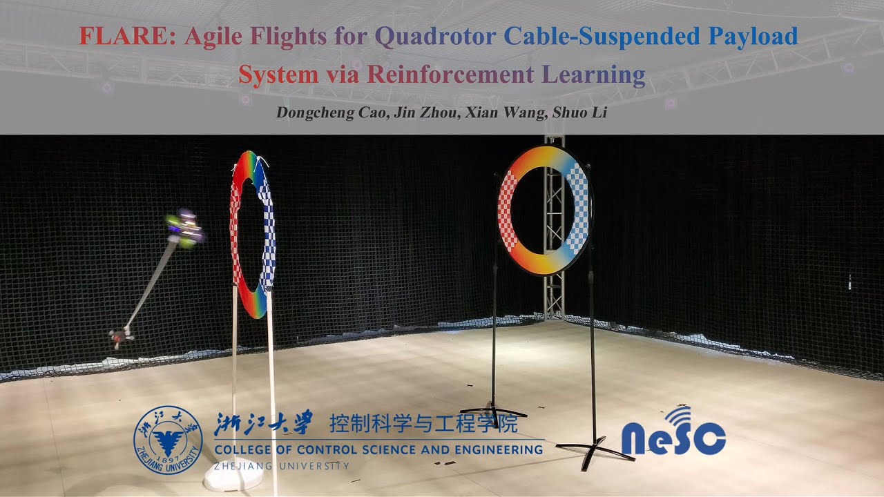 FLARE: Agile Flights for Quadrotor Cable-Suspended Payload System via Reinforcement Learning