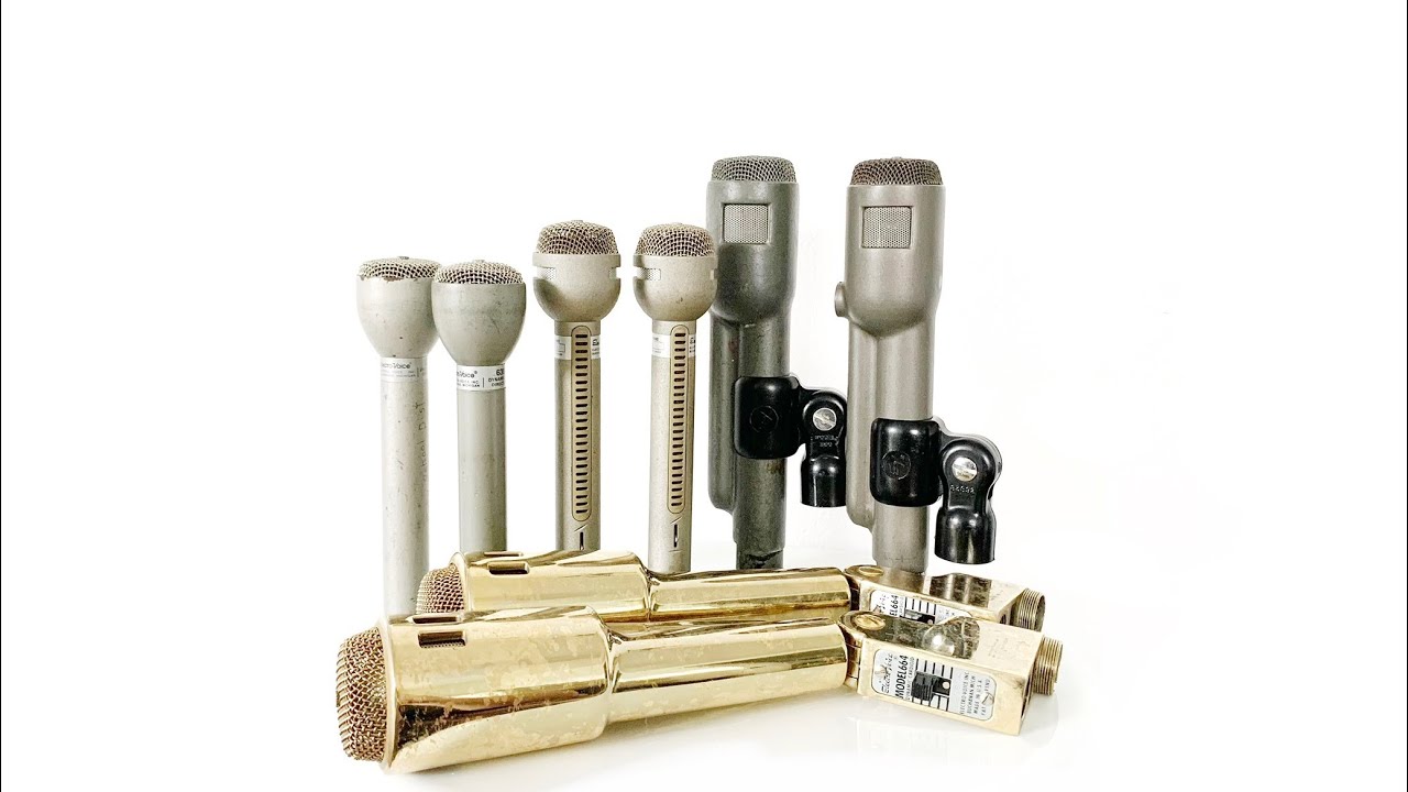 Electro Voice Vintage Dynamic Microphone Shootout (666, 664, RE-15, 635A)