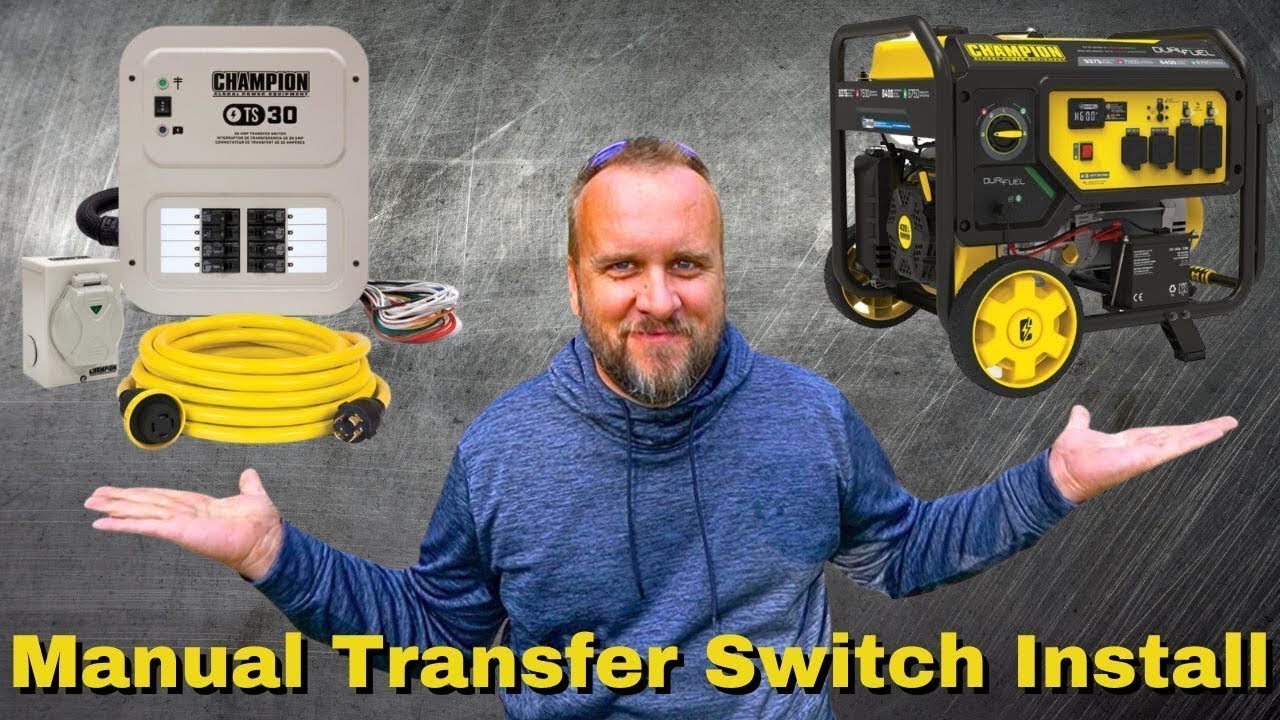 Installing Emergency Backup Power on a Budget - Manual Transfer Switch