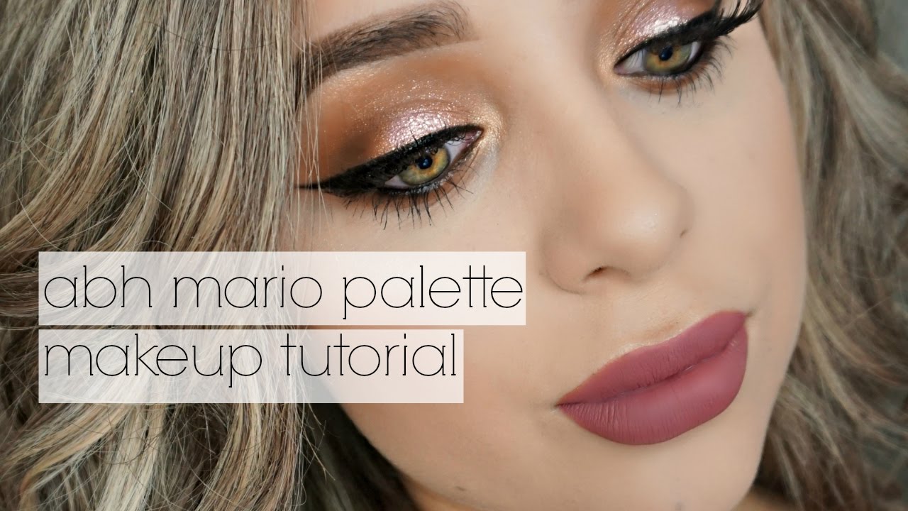 ROSE GOLD MAKEUP LOOK | ABH MARIO PALETTE + ALLISON LIQUID LIP | 2016