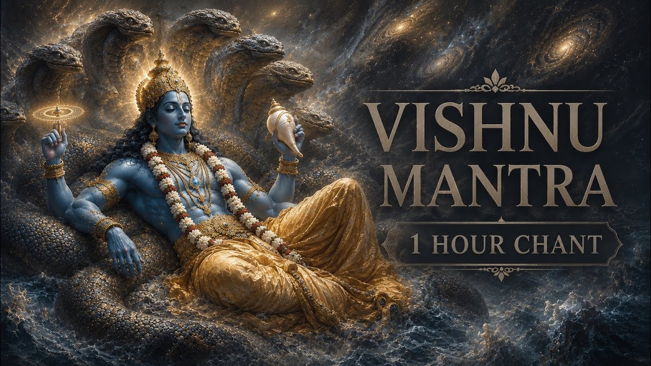 Vishnu Mantra 1 Hour Chant for Meditation & Devotion | शङ्खचक्रं सकिरीटकुण्डलं 