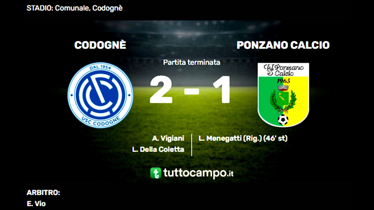 Codognè-Ponzano: 2-1