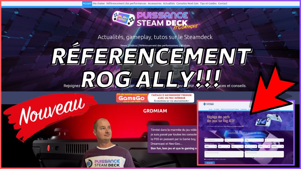 PUISSANCESTEAMDECK.COM, Le site des consoles portables NEXT-GEN