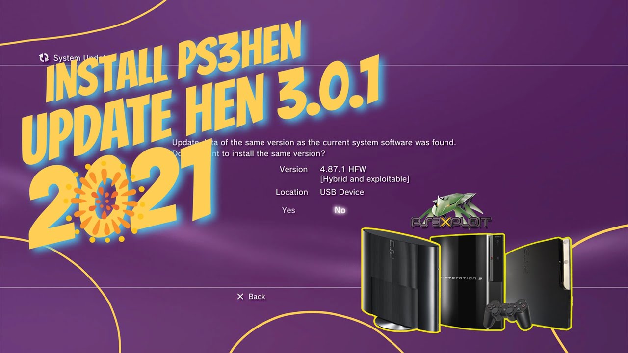 INSTALL PS3HEN UPDATE 3.0.1- 2021 / OFW-HFW- 4.87 | Playstation 3 [ PS3 ] - 100% MUDAH