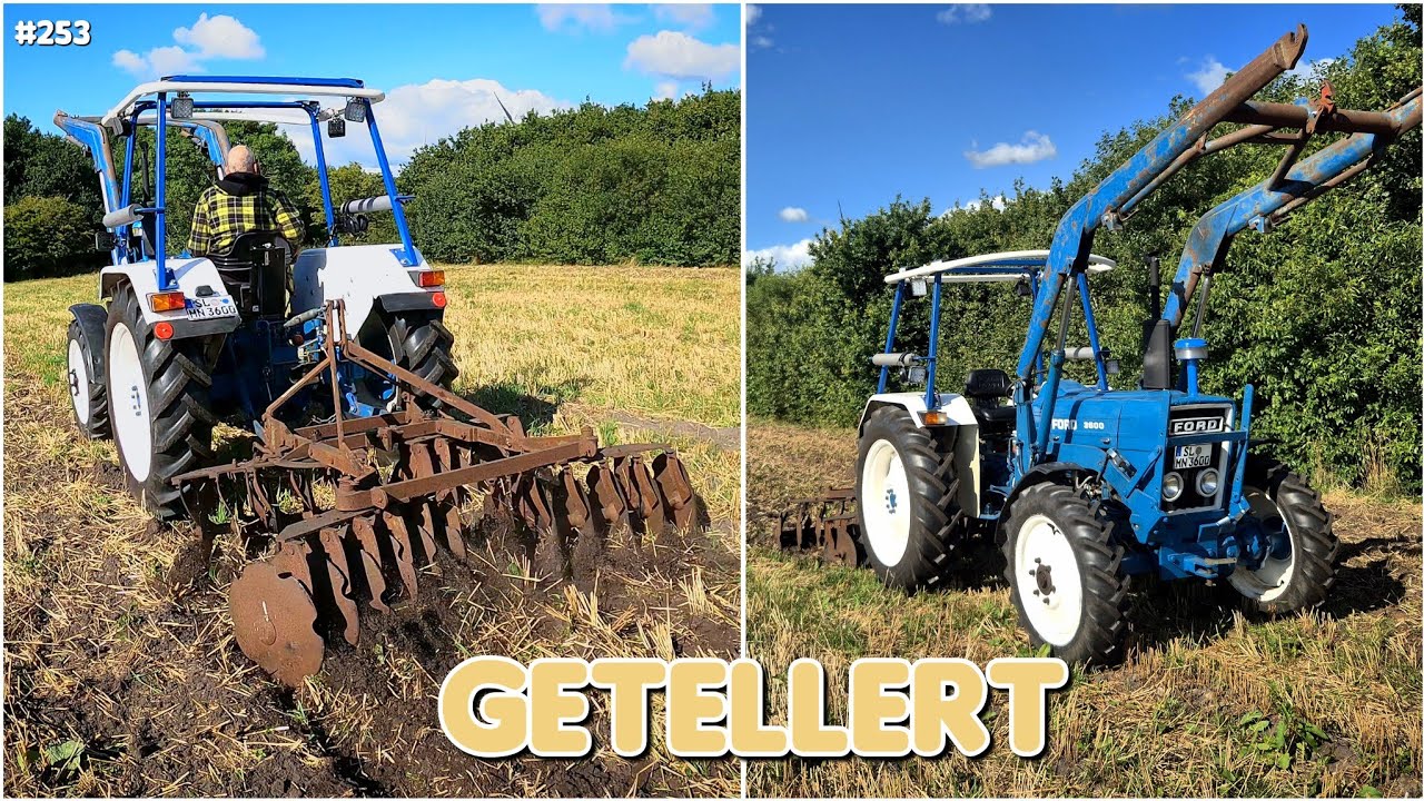 FORD 3600 AS mit 2m Scheibenegge im EINSATZ | Heuwenden KRONE KW7.70 | oldtimer_junkie