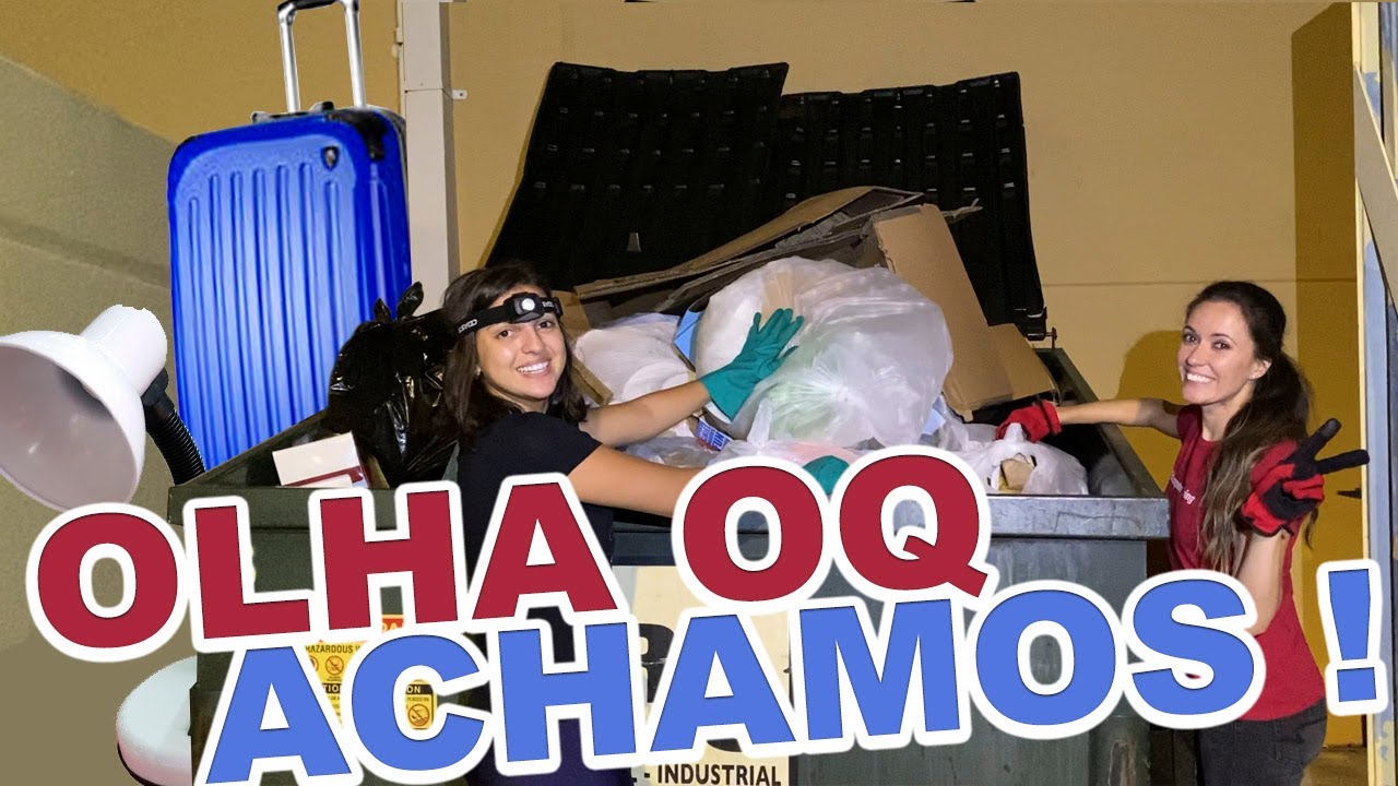 PROCURANDO LIXO NAS CAÇAMBAS DAS LOJAS DOS EUA- DUMPSTER DIVING