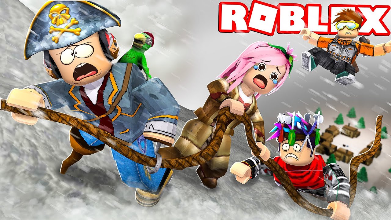 SCALO IL MONTE EVEREST CON I MIEI AMICI! - ROBLOX
