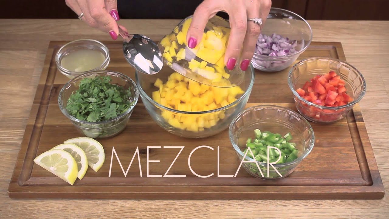 Salmón con salsa de mango
