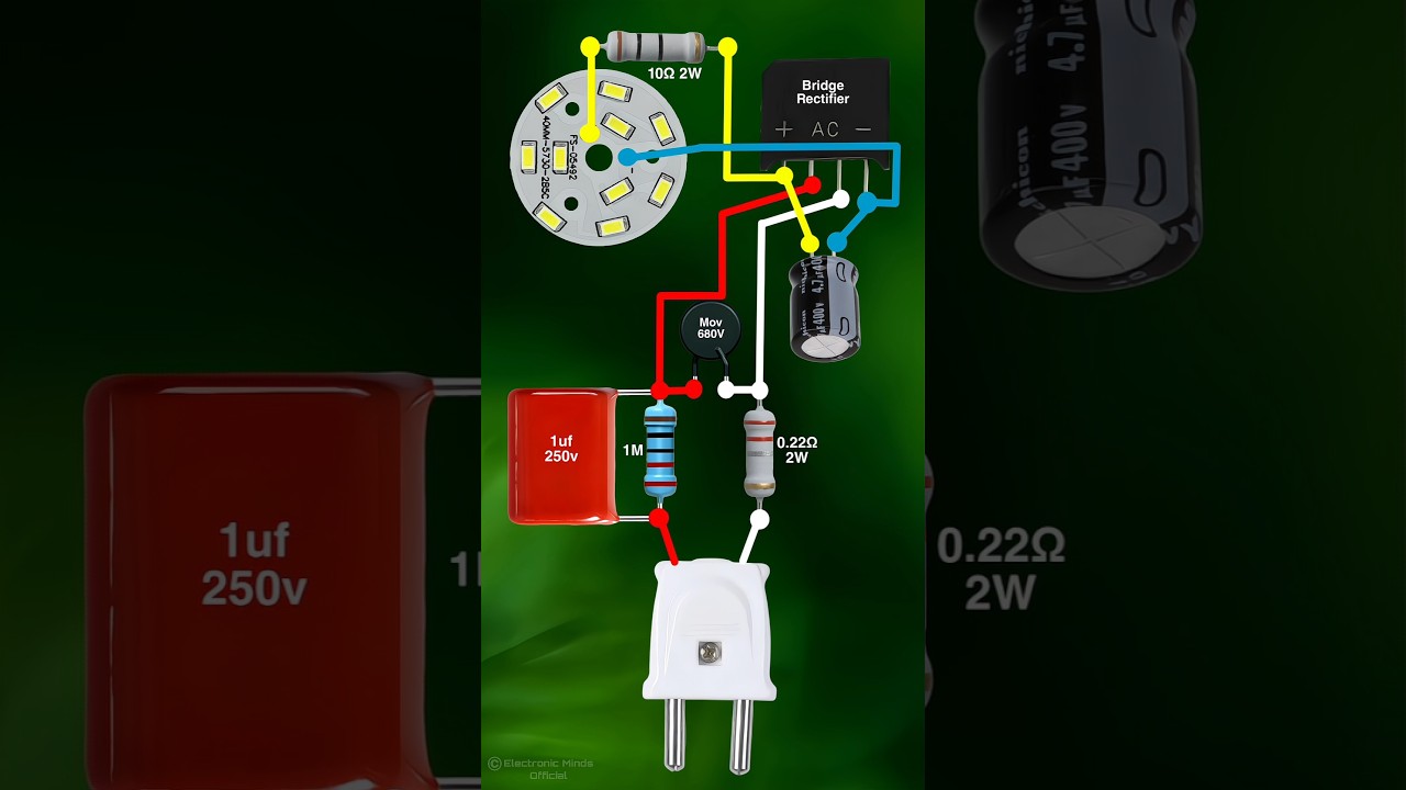 All Watts LED Bulb Driver Circuit l #amazingproject