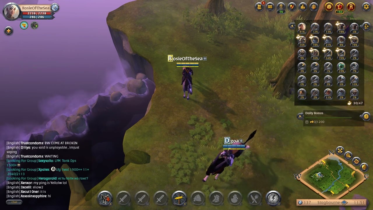Albion Online ASMR Forest Ambience (No Commentary)