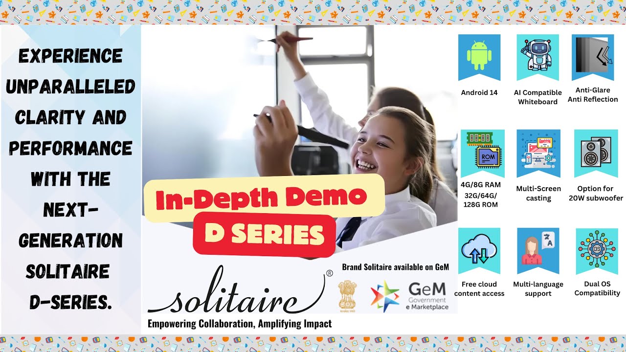 Solitaire D-Series Interactive Flat Panel -User Training | Demonstration | Education | Business