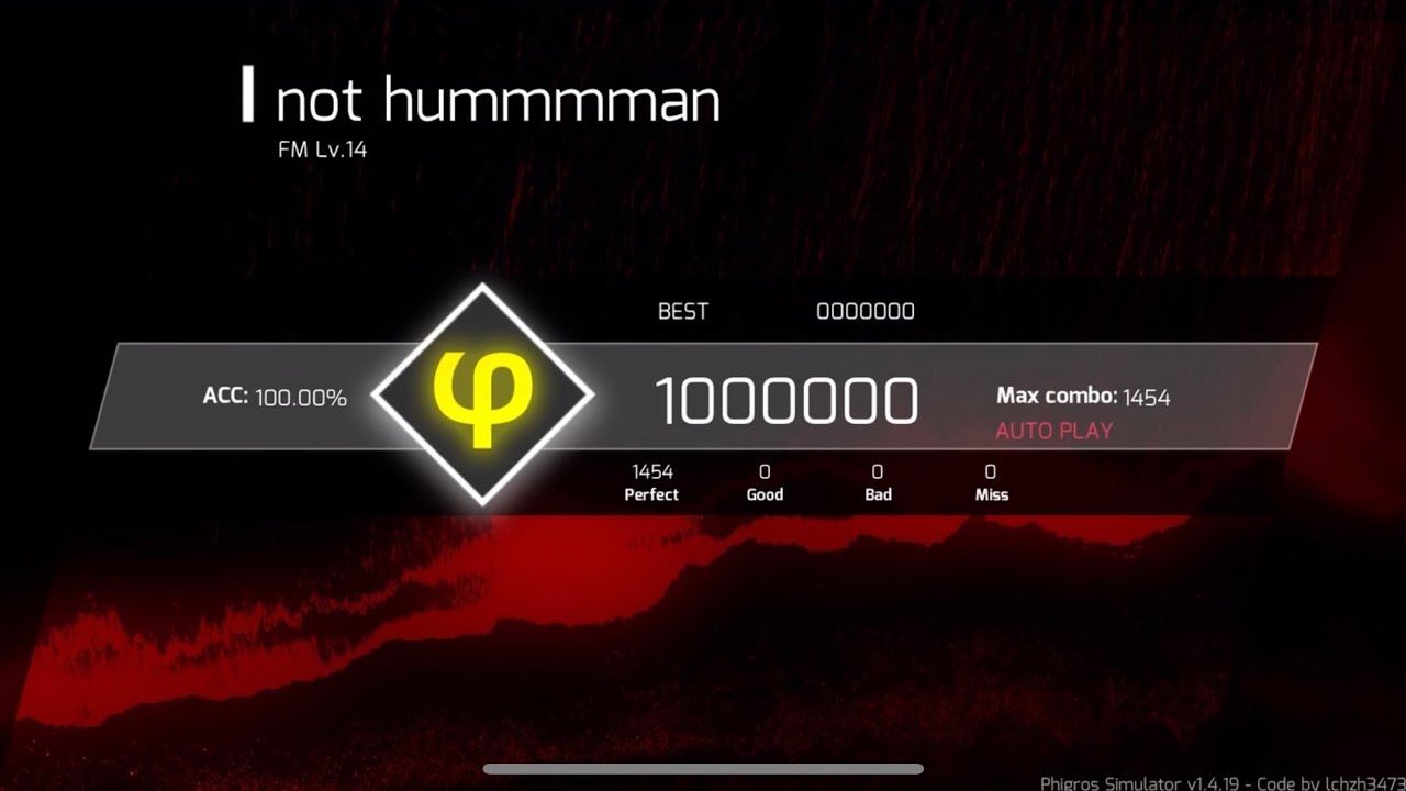 [Phigros Fanmade] not hummmman (FM Lv.14)