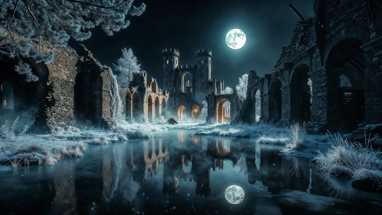 📖 Medieval Celtic Music for Studying  Snowbound Nordic Sanctuary ❄️🌌