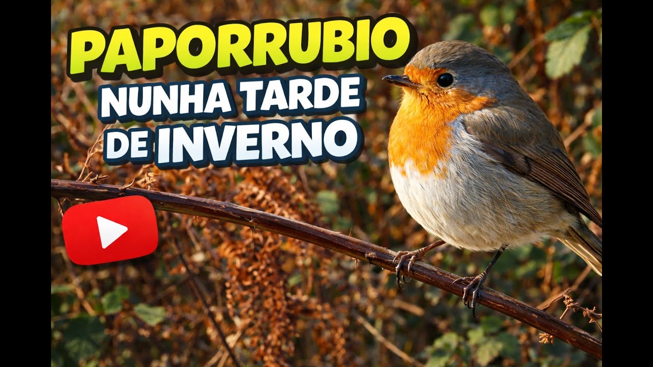 Unha tarde de inverno co paporrubio